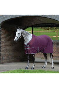2022 Weatherbeeta Fleece Cooler Standard Neck 10004412 - Maroon / Grey / White
